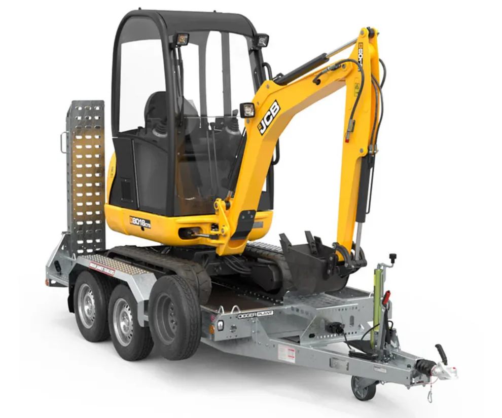 Plant equipment being delivered to a construction site in Kent